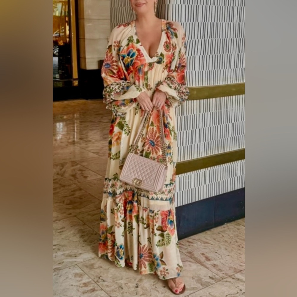 FARM Rio Colorful Floral Maxi Dress